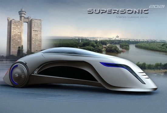 极致科幻的未来概念车 supersonic car