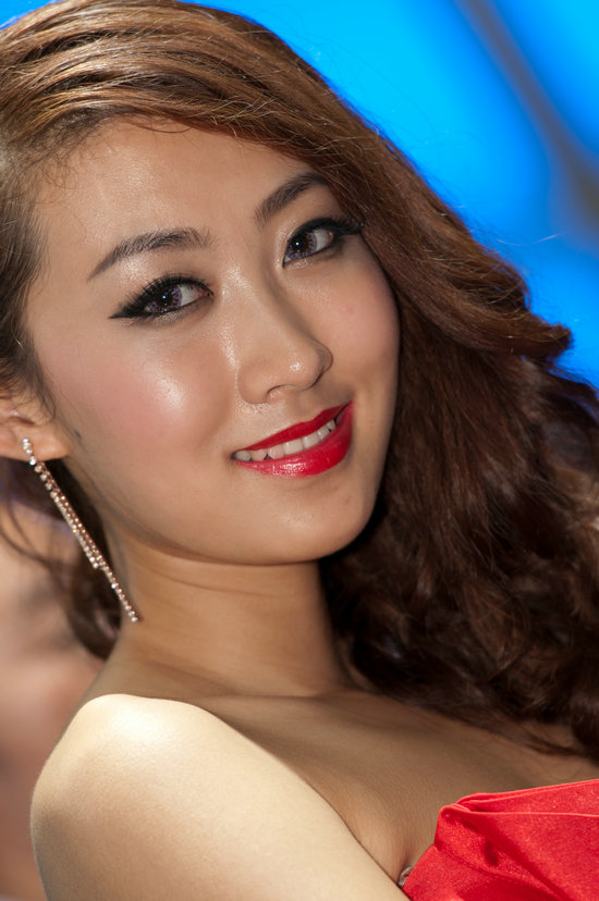 圣保罗车展美女车模图片