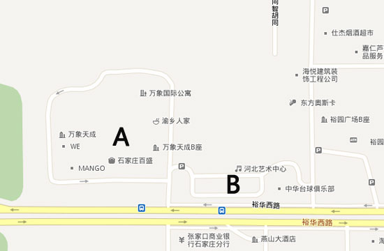 搜狐汽车石家庄站为您奉上停车地图-桥西