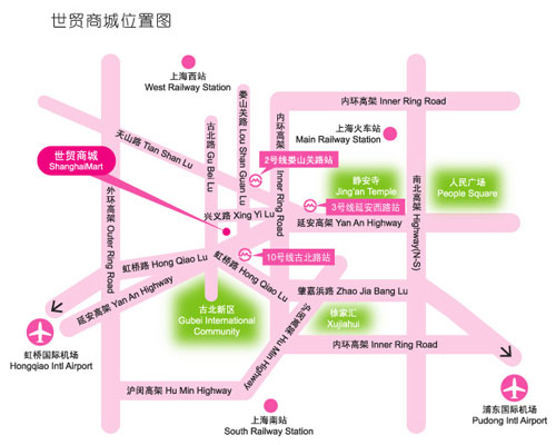 上海世界贸易商城展览馆乘车路线指导